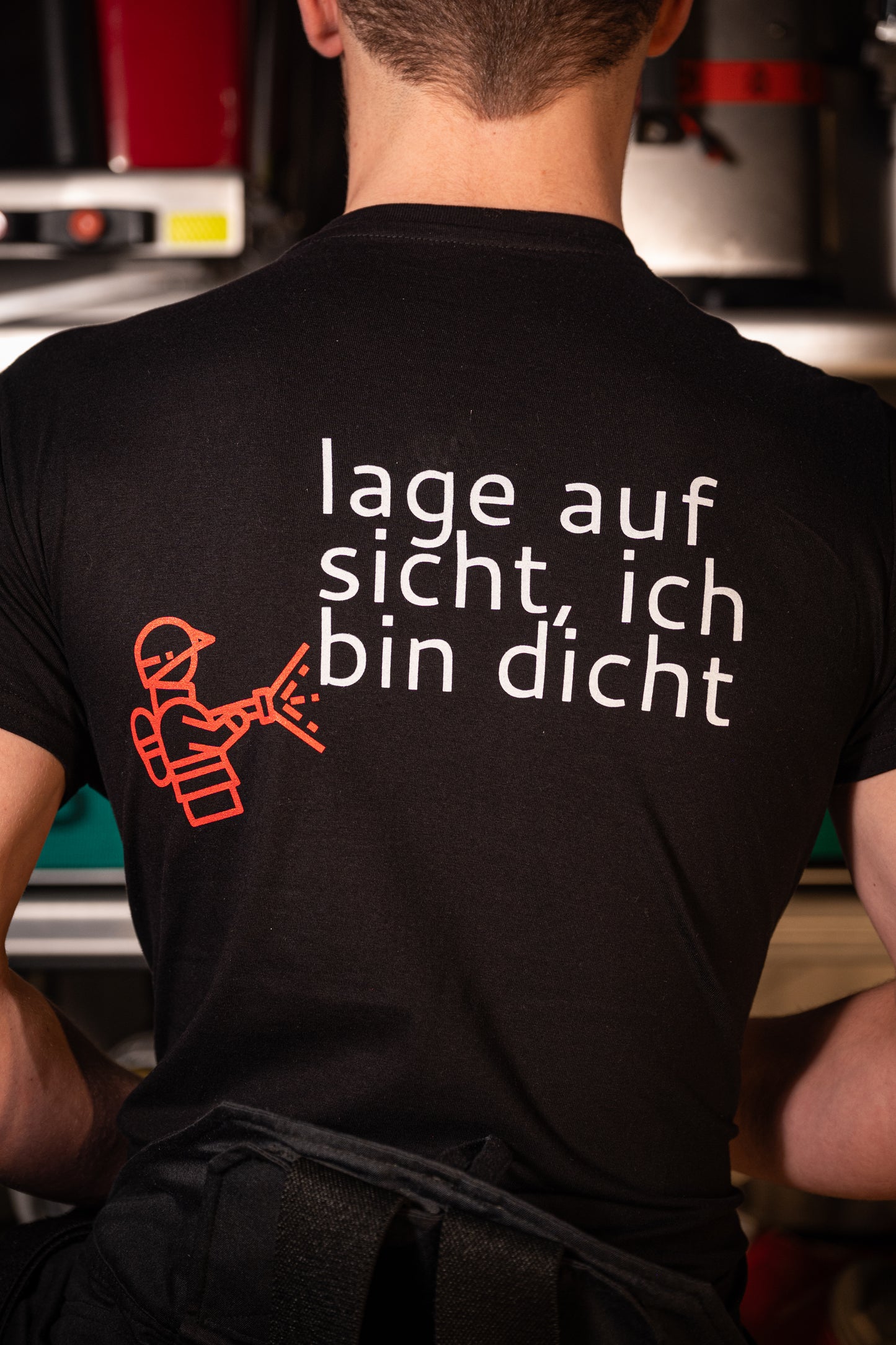 T-Shirt lage auf Sicht