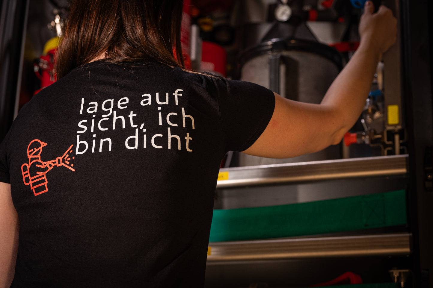 T-Shirt lage auf Sicht